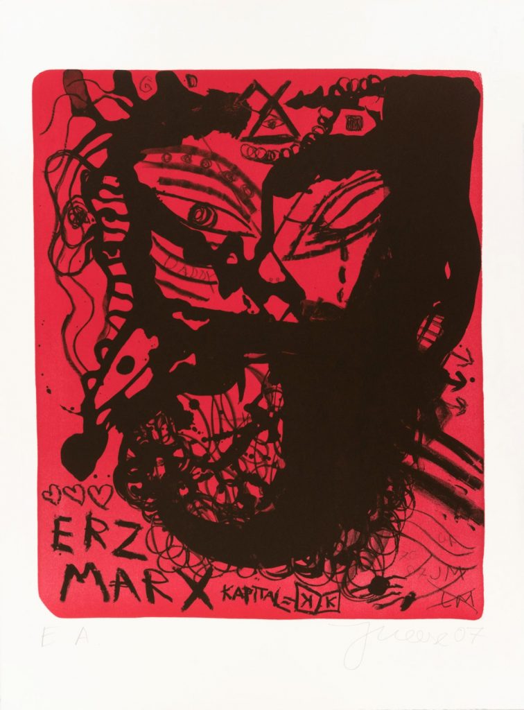 Jonathan Meese Lithografie