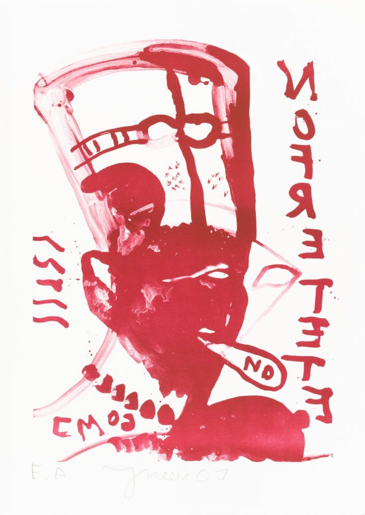 Jonathan Meese Lithografie