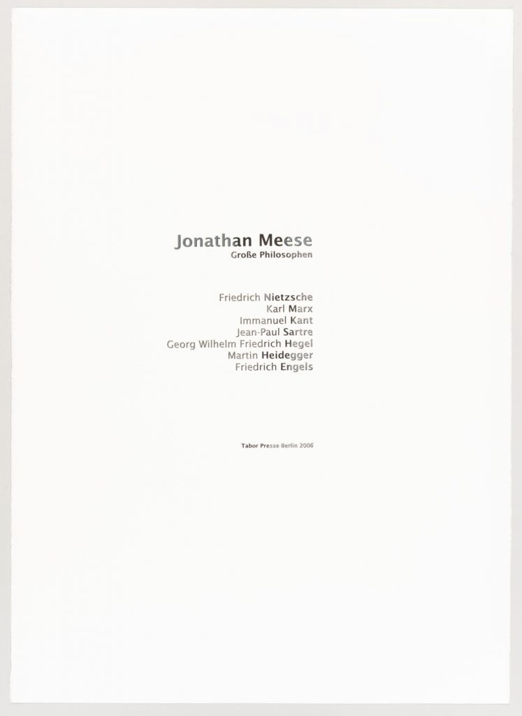 Jonathan Meese Lithografie