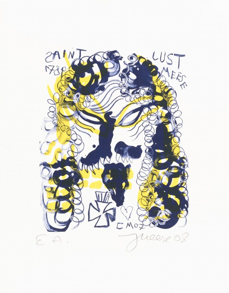 Jonathan Meese Lithografie